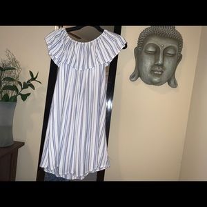 Off the shoulder knee length dress